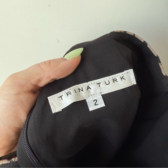 Trina Turk Osa Leopard Print Knee Length Pencil Skirt 2 - Picture 6 of 6